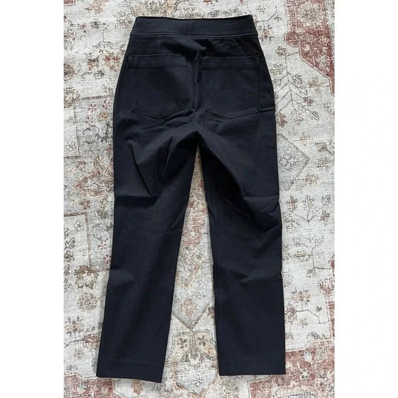 Spanx Polished Ankle Slim Black Pants Straight Womens Peite Size XS - Picture 9 of 10